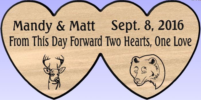 Matt and Mandy Wedding sign